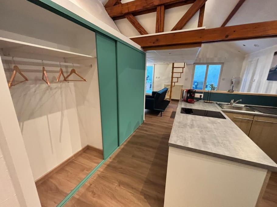 Mini-Loft, Terrasse 24M2, Internet Haut-Debit, Garage Prive Et Place De Parking Audincourt Экстерьер фото
